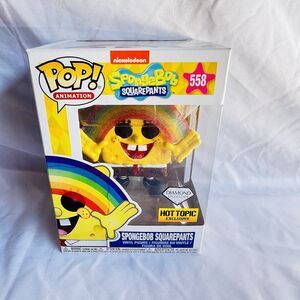 Spongebob Squarepants Funko Pop! #558 Rainbow Hot Topic Exclusive New!